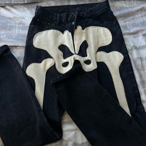 MNML skeleton pants